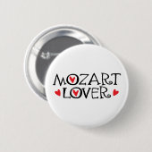 Klassisches Mozart-Liebhaber-Geschenk Button (Vorne & Hinten)