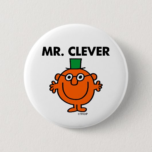 Klassisches Mr. Clever-Logo Button (Vorderseite)
