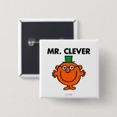 Klassisches Mr. Clever-Logo Button (Vorne & Hinten)