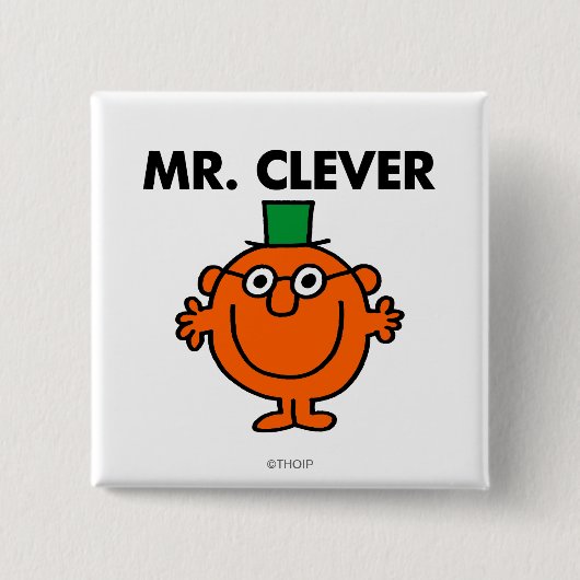 Klassisches Mr. Clever-Logo Button (Vorderseite)