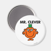 Klassisches Mr. Clever-Logo Magnet (Vorderseite/Rückseite)