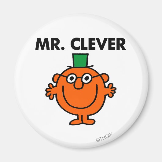 Klassisches Mr. Clever-Logo Magnet (Vorne)