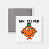 Klassisches Mr. Clever-Logo Magnet (Vorderseite/Rückseite)