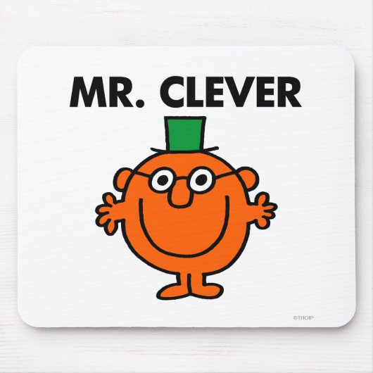 Klassisches Mr. Clever-Logo Mousepad (Vorne)