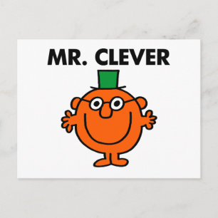 Klassisches Mr. Clever-Logo Postkarte