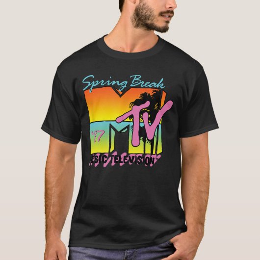 Klassisches MTV-Logo Spring Break 87 T-Shirt (Vorderseite)