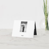 Klassisches multi Foto-elegante Hochzeit der Dankeskarte (Rückseite)