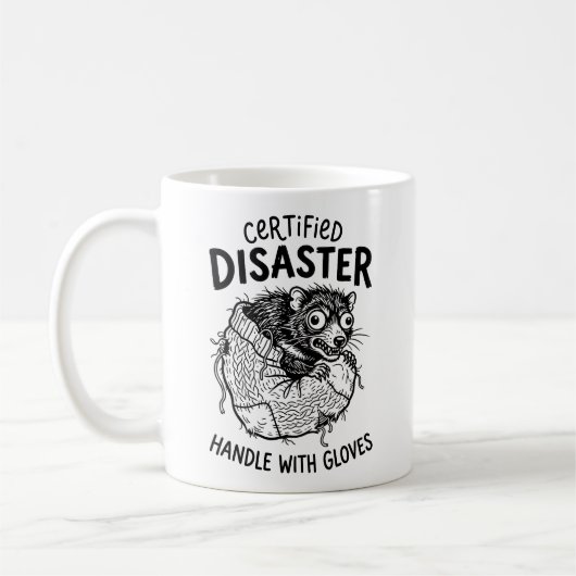 Klassisches mürrisches Tasmanian Devil-Mug-Design Kaffeetasse (Links)