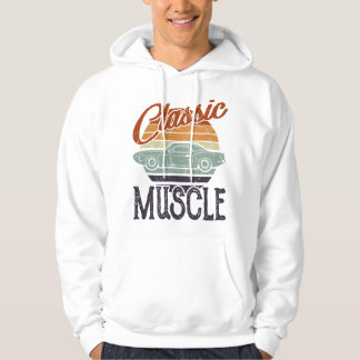 Klassisches Muscle-Car-Design Männer Vintage-Auto Hoodie