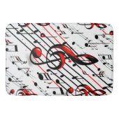 Klassisches Musical Chaos Red Black and White Badematte (Vorderseite)