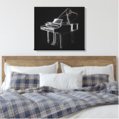 Klassisches Musikinstrument für Großpiano Leinwanddruck (Insitu (Schlafzimmer))