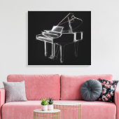 Klassisches Musikinstrument für Großpiano Leinwanddruck (Insitu (Wohnzimmer))