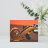 Klassisches Musikinstrument für Violine Postkarte (Stehend Vorderseite)