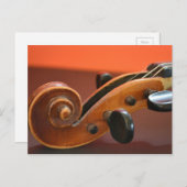 Klassisches Musikinstrument für Violine Postkarte (Vorne/Hinten)