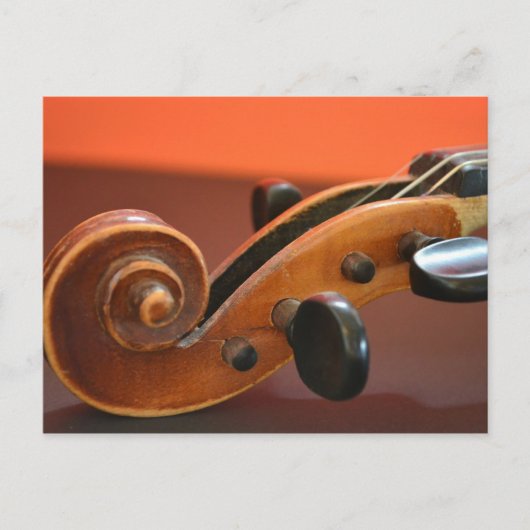 Klassisches Musikinstrument für Violine Postkarte (Vorderseite)