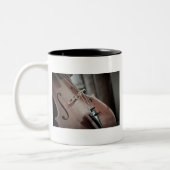 Klassisches Musikinstrument Zweifarbige Tasse (Links)