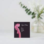 KLASSISCHES MUSIKSTRUMENT QUADRATISCHE VISITENKARTE (Stehend Vorderseite)