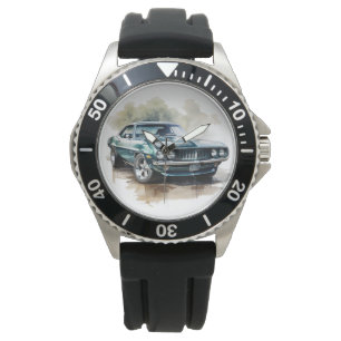 Klassisches Muskelauto Armbanduhr