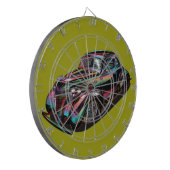 Klassisches Muskelauto Dartscheibe (Vorderseite Links)