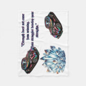 Klassisches Muskelauto Fleecedecke (Vorderseite)