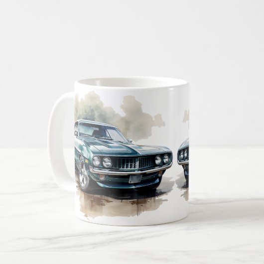 Klassisches Muskelauto Kaffeetasse (Vorderseite Links)