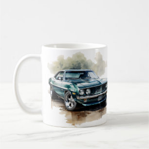 Klassisches Muskelauto Kaffeetasse