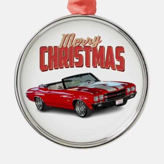 Klassisches Muskelauto Ornament Aus Metall (Vorne)