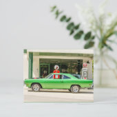 Klassisches Muskelauto Postkarte (Stehend Vorderseite)