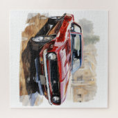 Klassisches Muskelauto Puzzle (Horizontal)