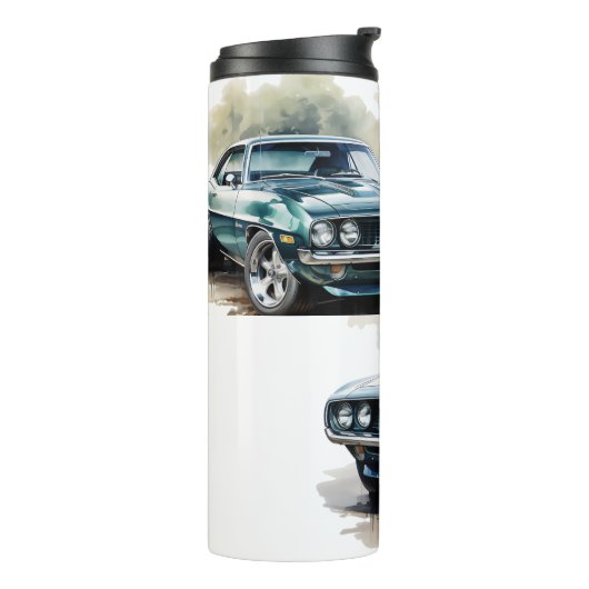 Klassisches Muskelauto Thermosbecher (Nach links gedreht)