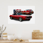 klassisches Muskelfahrzeug Poster (Küche)