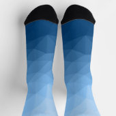 Klassisches Muster aus rotem, geometrischem Mesh Socken (Oben)