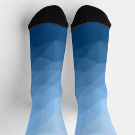Klassisches Muster aus rotem, geometrischem Mesh Socken