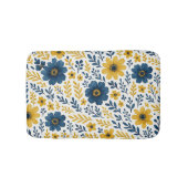 Klassisches Muster der mediterranen Blumenkunst Badematte (Vorderseite)