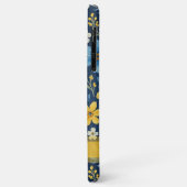 Klassisches Muster der mediterranen Blumenkunst Case-Mate iPhone Hülle (Hinten/Links)