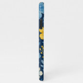 Klassisches Muster der mediterranen Blumenkunst iPhone Hülle (Rechte Seite)