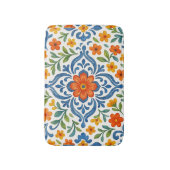 Klassisches Muster der mediterranen Flora Badematte (Vorderseite Vertikal)