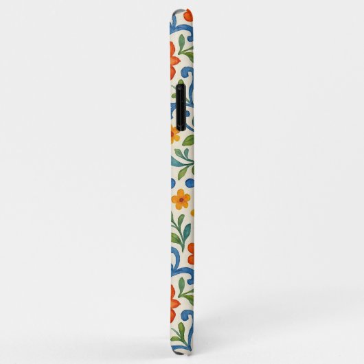 Klassisches Muster der mediterranen Flora Case-Mate iPhone Hülle (Hinten/Rechts)