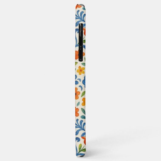 Klassisches Muster der mediterranen Flora Case-Mate iPhone Hülle (Hinten/Links)