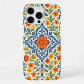 Klassisches Muster der mediterranen Flora iPhone Hülle (Rückseite)