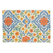 Klassisches Muster der mediterranen Flora Kissenbezug (Vorderseite-Links)