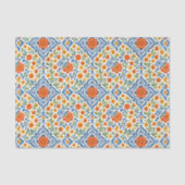 Klassisches Muster der mediterranen Flora Seidenpapier (Vorderseite)