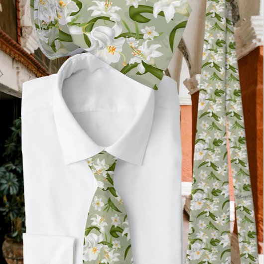 Klassisches Muster für die grüne Blume Krawatte