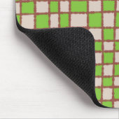 Klassisches Muster für grüne und braune Karton Mousepad (Ecke)