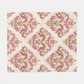 Klassisches nahtloses Muster. Damask orientiert bu Fleecedecke (Vorderseite (Horizontal))