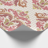 Klassisches nahtloses Muster. Damask orientiert bu Geschenkpapier (Ecke)