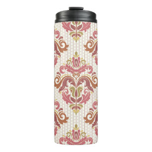 Klassisches nahtloses Muster. Damask orientiert bu Thermosbecher
