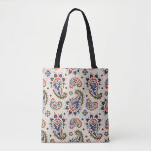 Klassisches nahtloses Paisley-Musterdesign. Tasche