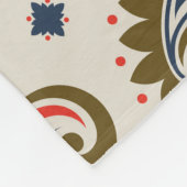 Klassisches, nahtloses Paisleydesign. Fleecedecke (Ecke)
