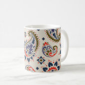 Klassisches, nahtloses Paisleydesign. Kaffeetasse (VorderseiteRechts)